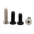 SDPSI  CM Black Carbon Steel / Nickel Plated Phillips Laptop Screw M2 M2.5 M3 M4 Cross Ultra Thin Flat Wafer Head Bolts