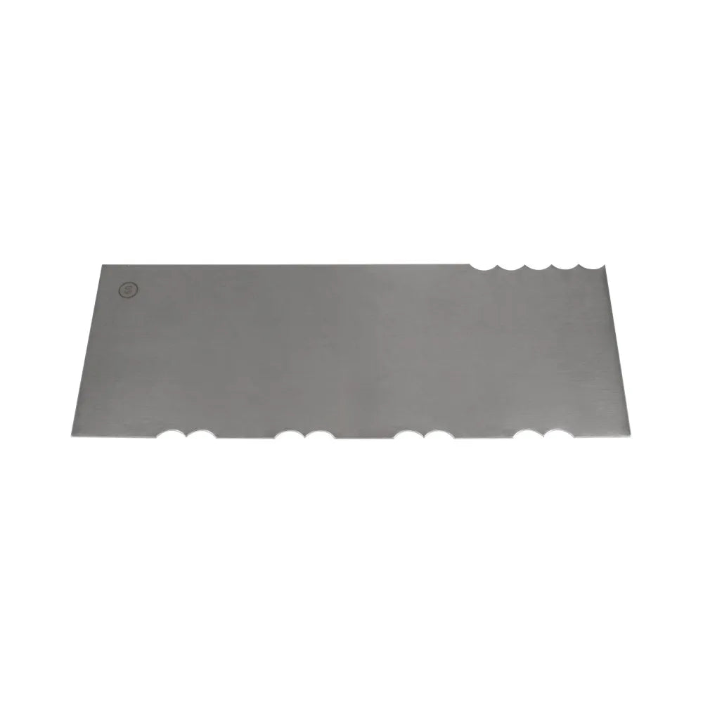 AK Custom Logo Stainless Steel Cake Scraper Decorating Cake Cream Smoother Cake Pattern Tool Baking Tools CS-50