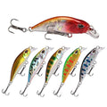 WEIHE 48mm 4g 10 Colors Artificial Minnow Hard Lure Mini Sinking Fishing Bait Pesca Fishing Fish Lures