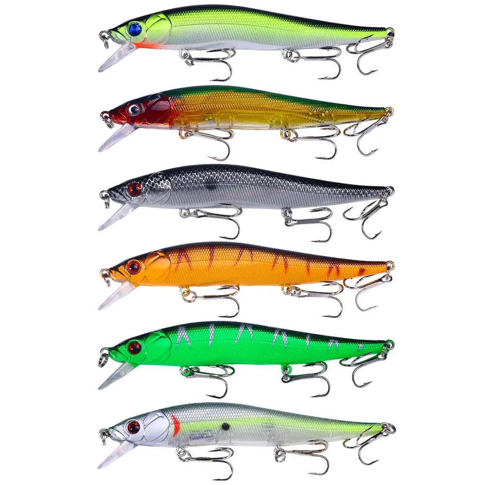 12CM 13.6G Hard Sinking Minnow Lure Bait Fishing Luresfor Hard Plastic Saltwater Pesca Isca