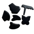 Zenjoy Custom Black Bian Stone Oval Gua Sha Massage Tool for Face & Body Therapy Commercial & Home Use