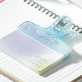 Custom Color Eco-Friendly Acrylic Claw Customized Clips UV Printing Multi-Purpose Textbook Note Clip Promotional Memo Pad Aoyu