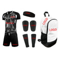 High Quality Custom Logo Soccer Wear Set with Backpack Fully Customized Factory Wholesale Football Player Quick Dry Suit