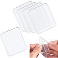 Traceless Super Sticky Gel Pads Clear Silicone Non Sip Sheet Double Sided Gripping Pads for Car Cell Phone Glass Photo Holder