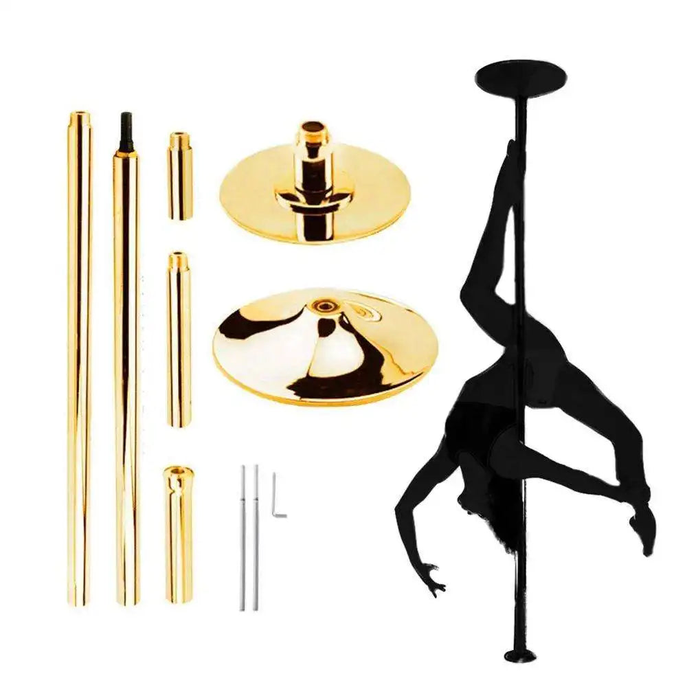 Professional Stripper Pole Spinning Static Portable Removable Dance Pole Kit for Exercise Club Party Pub Home
