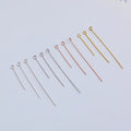 0.5mm Eye Pins 925 Sterling Silver Simply Hollow Round Head Pins for DIY Jewelry Making