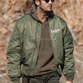 Custom Bomber Jacket Men Spring Coach Outdoor Windbreaker Plus Size Jackets for Men 2021 Vintage Woven Fabric 100% Polyester