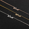 Wholesale Brass Alloy Mountains Charm Rope Chain Bracelet Jewelry China Manufacturer Supplier