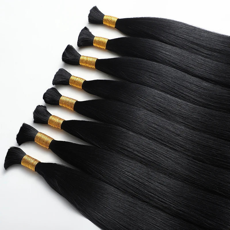 Factory Wholesale Natural  Vietnamese Hair Double Drawn Full Cuticle Aligned Virgin Raw Remy 100% Human Hair Bulk Hair Extension