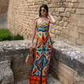 Spring and Summer Camisole Top Printed Loose Pants Women's Suit 2 Piece Wholesale