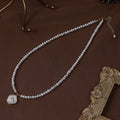 Vintage Natural Freshwater Pearl Necklace Fishtail Pendant Niche Design Sense Temperament Collarbone Chain Copper Material Gift