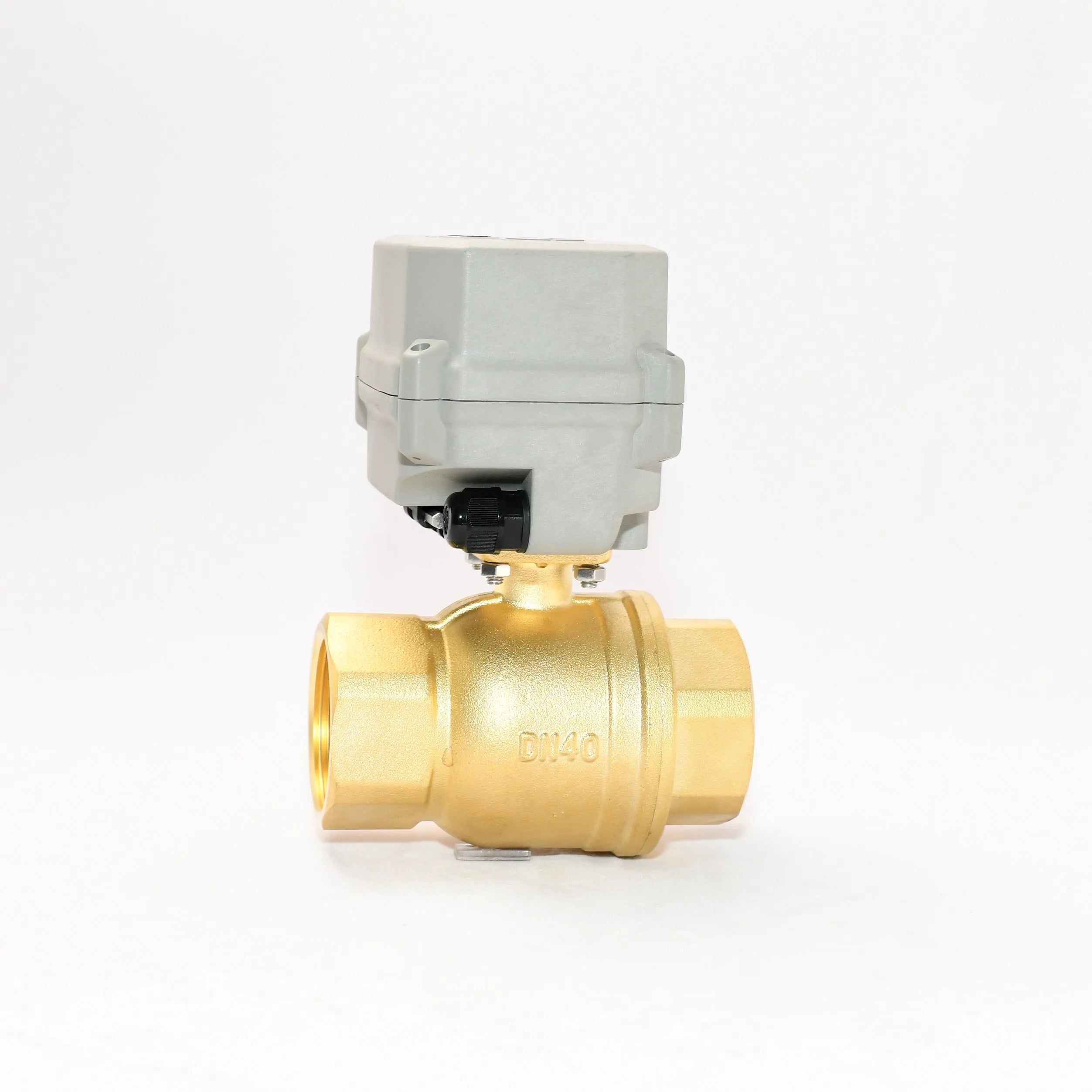 1.5 Inch DN40 Brass12v Motorized Ball Valve Electric Brass Water Meter Ball Valve