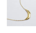 Luxury Design Stainless Steel 18K Gold Plating Moon Pendant Necklace