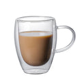 Multi Size Glass Coffee Mug Heat-resisted Double Wall High Borosilicate Glass Cup
