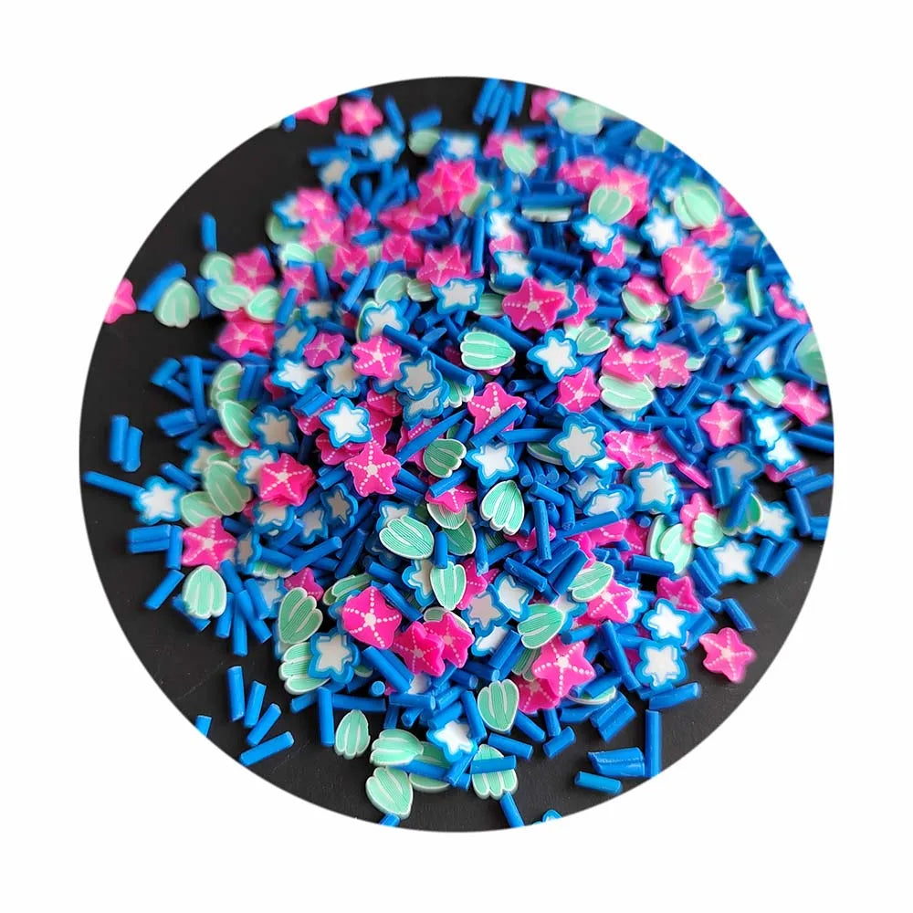 1kg Sea Shell Star Handmade Clay Cartoon Charms Slime Fillers DIY Crafts Custom Jewelry Making Festival Decorative Gifts