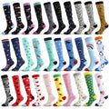 Custom Made Logo Fruit New Model Cartoon Animal Dot Compression Socks 20 -30 Mmhg for Men Quick Dry