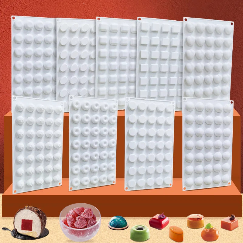 D5044 35 Grid Square love Mousse Ice Cream Ice Block Lattice Popsicle Jelly Chocolates Resin Mold Silicone 3D Mould