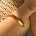 2024 New Arrival Fashion Jewelry Bohemian Hot Selling Women Luxury Cuff Bangles Elegance Design Alloy Minimal Bracelet Bangles
