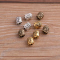 Buddha Head Portr Bead Spacer Bead Charms for Diy Beaded Bracelets Jewelry Handmade Making