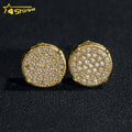 Wholesale Mens Earrings Collection D VVS Moissanite Diamond Stud Hiphop Jewellery 925 Silver Moissanite Stud Earrings