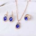 Wholesale Cheap Necklaces for Women Plated Chain Necklace Earrings Rings Set Pendant Necklace