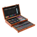Deluxe 142-Piece Assorted Material Drawing Case Wood Art Set for Creative Young Artists for Kids