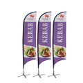 Custom Design Xl 16ft  Beach Flag Banner Feather Flags Come with Pole Base with Carry Bag