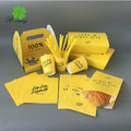 Manufacturer Wholesale Bread Sandwich Kraft Paper Bags Different Sizes Food Packaging Direct Factory Source Embossed Surface