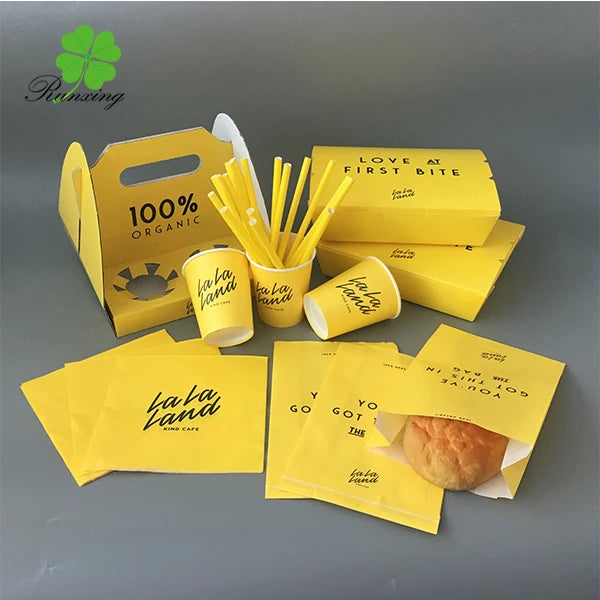 Manufacturer Wholesale Bread Sandwich Kraft Paper Bags Different Sizes Food Packaging Direct Factory Source Embossed Surface