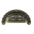 Stock Supply Box Accessories 92 X 48mm Zinc Alloy Shell Shaped Metal Cabinet Handle