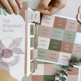 80Pcs Matte Neutral Bible Tabs with Alignment Guide Morandi Colored Bible Journaling Stickers Custom Index Bible Tabs