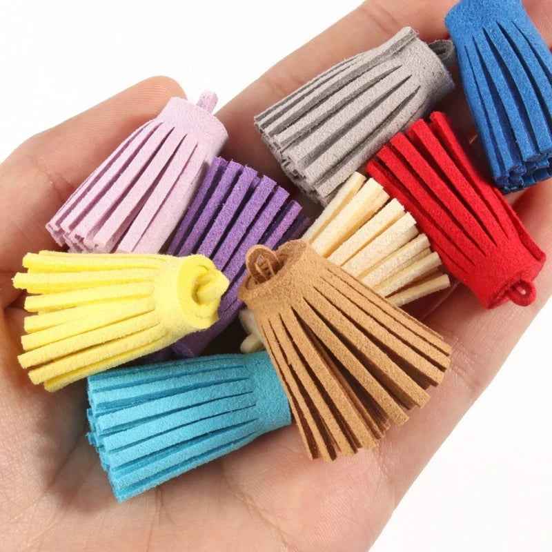 3.5cm Korean Velvet Small Tassel Ears DIY Jewelry & Clothing Accessories Keychain Pendant Leather Pendant Xinyue LS-11