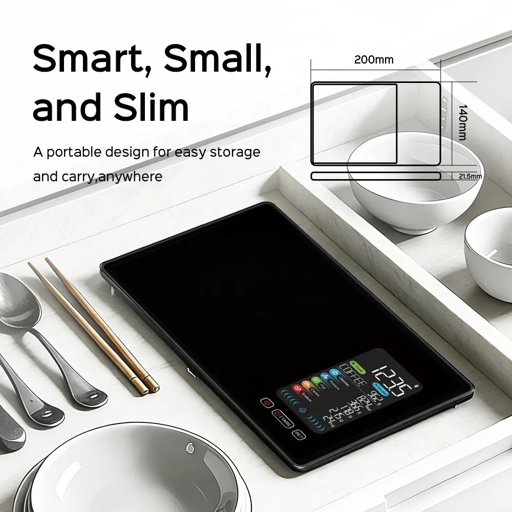 Wholesale Household AI Voice Digital Smart Food Scale Nutritional Calculator Kitchen Calorie Scale Tempered Glass ROHS Certified