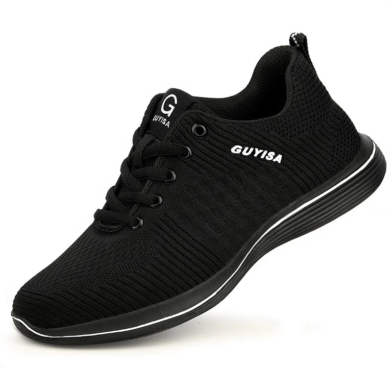 GUYISA Brand Safety Shoes Factory Price Best Selling EVA Sole Light Folding Work Shoes Men's Steel Toes Safety Shoes