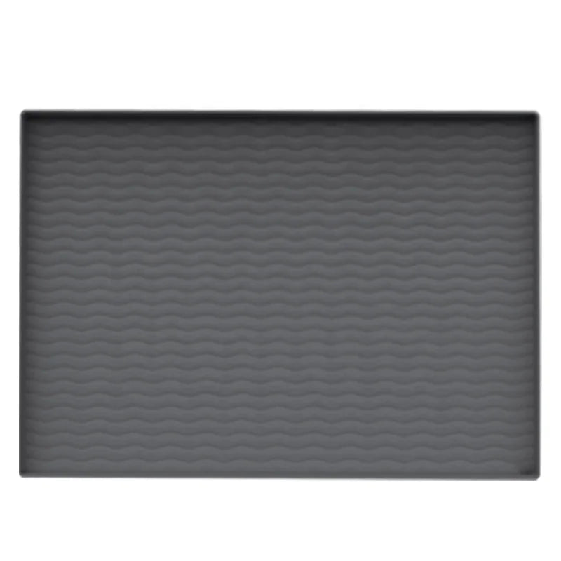 Wholesale Anti-Slip Classic Style Silicone Waterproof under Sink Mat with Drain Hole Washable Cabinet Liner Kitchen Sink Mat