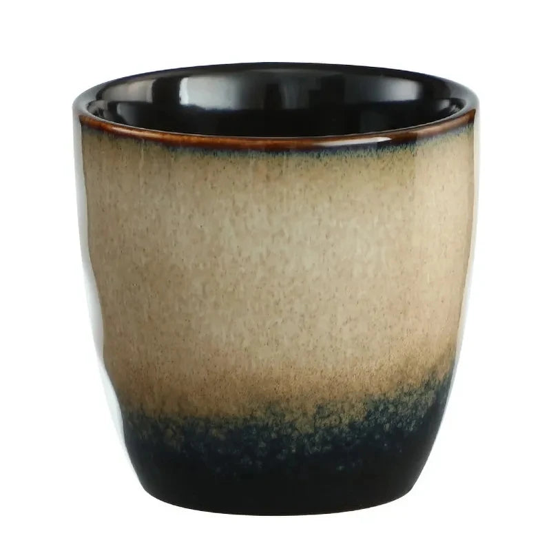 Japanese Style Rough Ceramic Coffee Cup Hand Held Vintage Ceramic Mugs Household Breakfast Milk Cups Couple Water Mug Wholesale