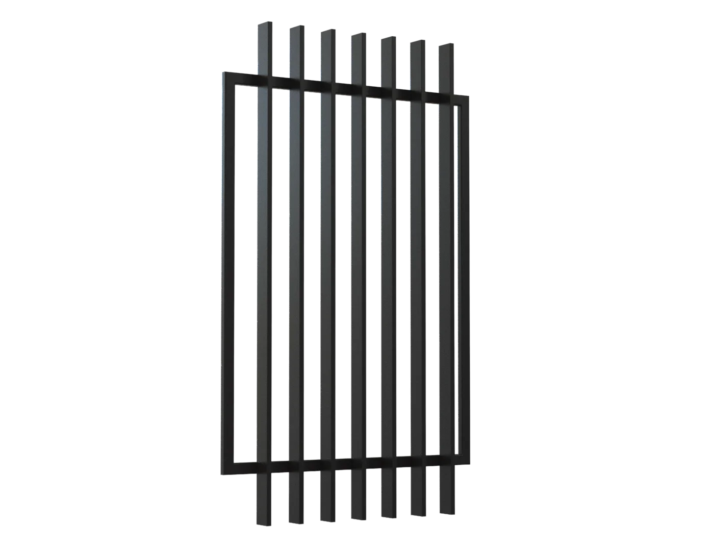 Hot Sale New Design Outdoor Aluminum Boundary Wall Grill Fence Metal Garden Fencing Panels Trellis Gates Premium 3D Modeling