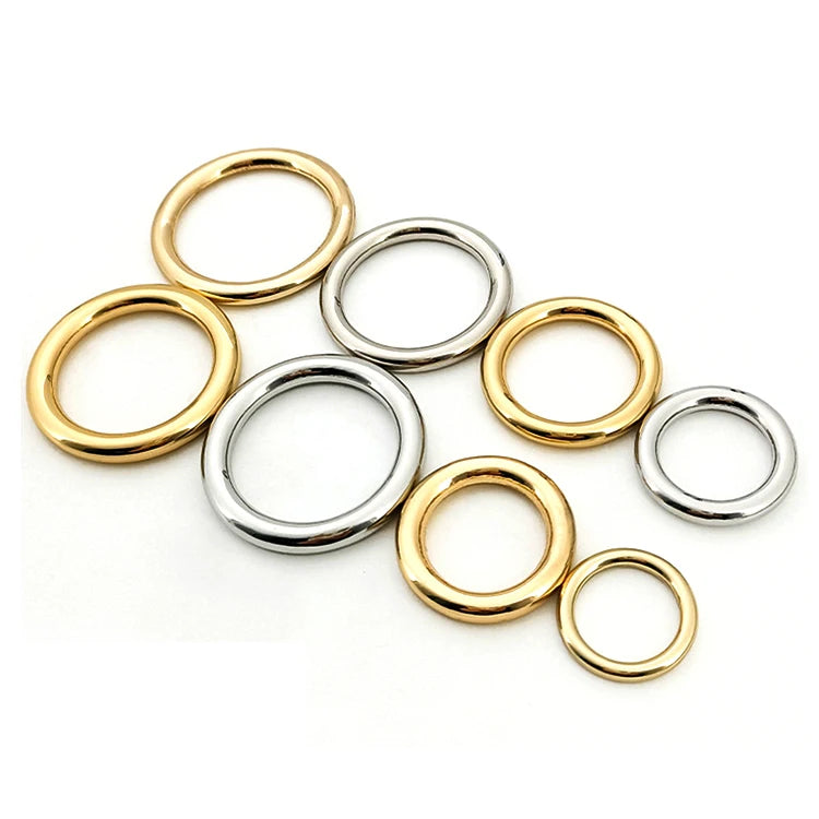Wholesale Zinc Alloy O Buckle Metal Seamless O Rings Bag Hanger Gold/Silver Color High Quality Fashion & Eco-friendly