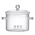1350ml Heat Resistant High Borosilicate Glass Stove Pot Glass Cooking Pot