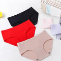 High Elastic Mid-waist Woman Panties 2020 Skin-Friendly Seamless Underwear for Women Silk Satin Lingerie Panty
