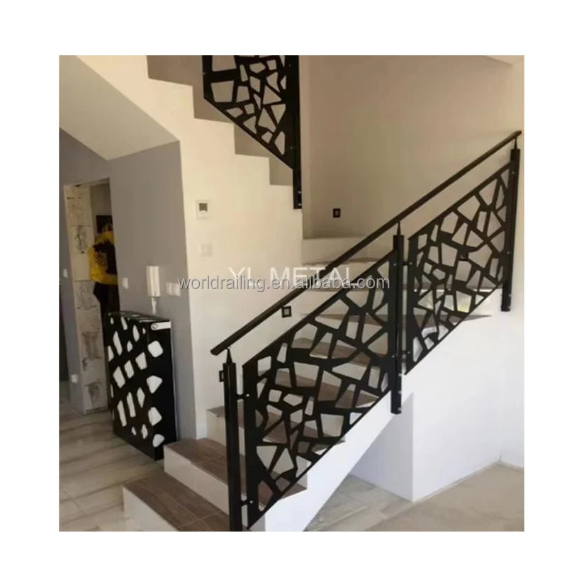 YL METAL Outdoor Laser Cut Plate Aluminium Garden Fence Handrail Terrace Balcony Railing Balustrade Hot Sale Product