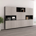 Modern CEO Office Filing Storage Cabinet Wooden Panel Style Convertible Melamine for Home School Home Office Furniture