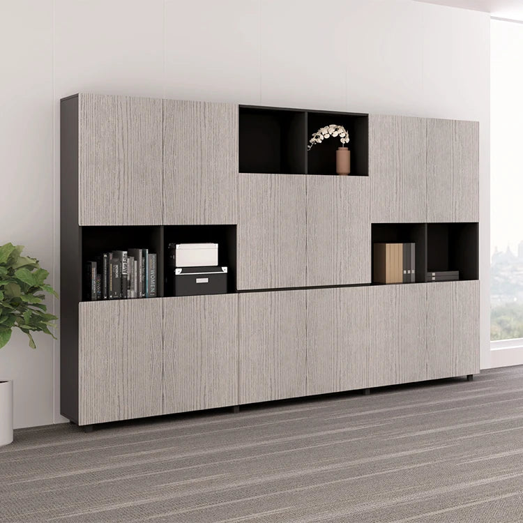 Modern CEO Office Filing Storage Cabinet Wooden Panel Style Convertible Melamine for Home School Home Office Furniture