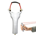 Powerful Precision Shooting Stainless Steel Pulley Slingshot With Leather Strap for Outdoor Sports and Hunting Target Practice MegaBDM