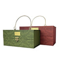 Factory Custom Luxury Rigid Box for Gift Food Biscuits Cookies Craft With Metal Button Metal Handle