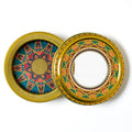 Wholesale Saffron Packaging Tinplate Box with Clear PVC Window for Candles Crafts Stickers