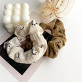 Customized Fabric Hair Elastic Smiling Design Hair Scrunchies Lady Girls Hair Accessories
