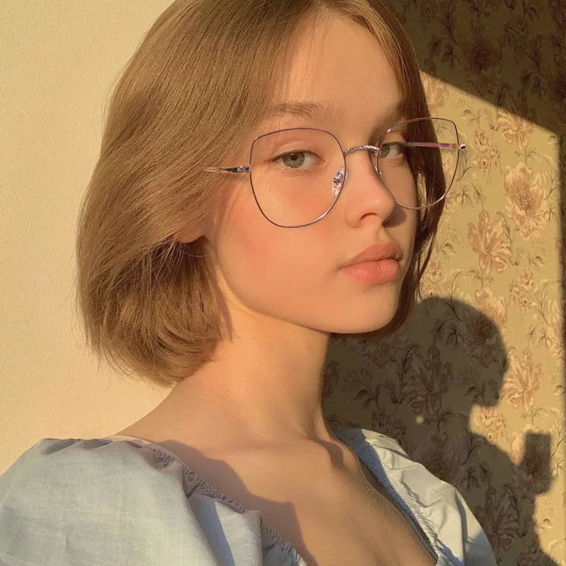 2023 Latest Series Anti Blue Light Optical Eyewear Frames Free Sample Prescription Glasses for Women Blue Light Blocking