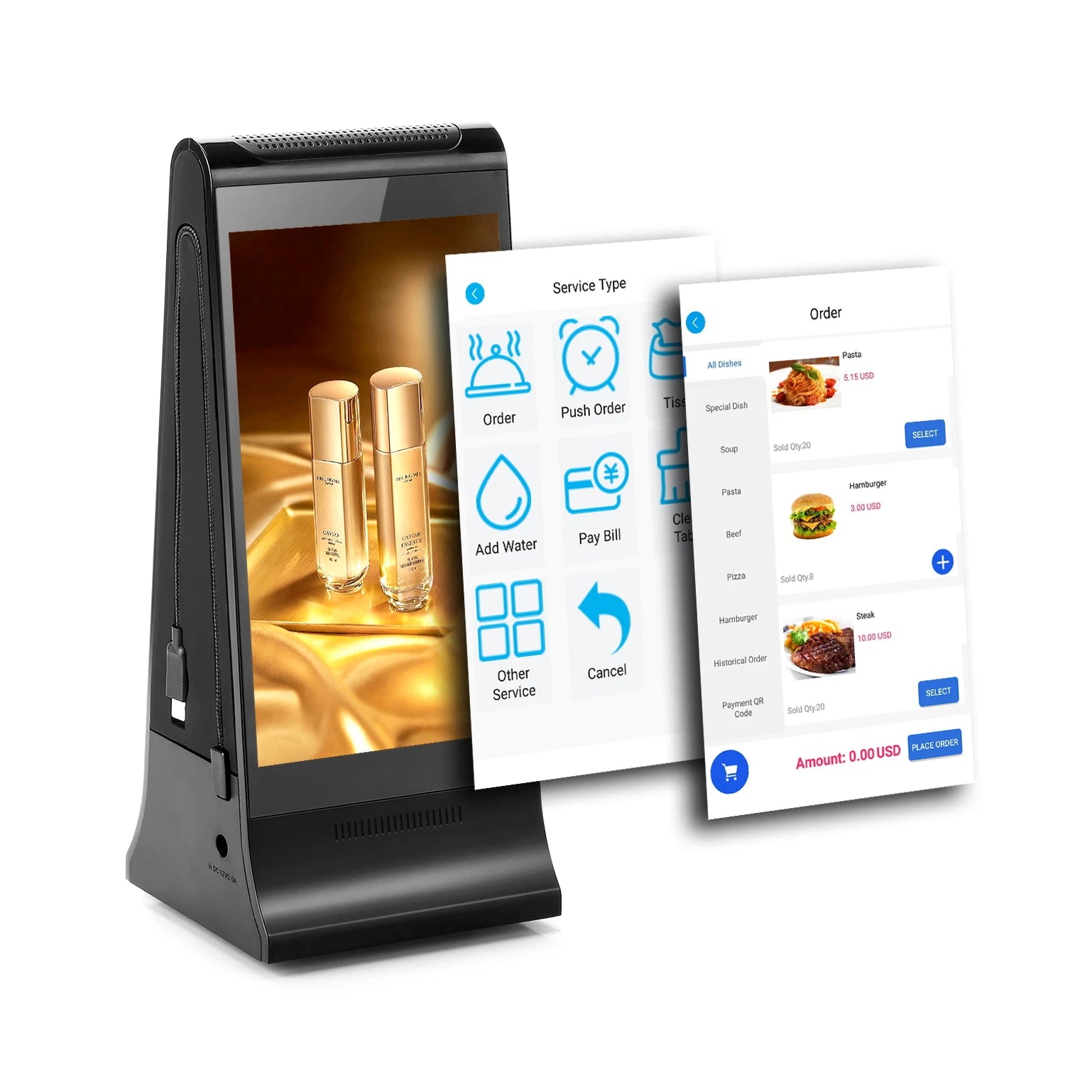 New Restaurant Digital Menu Player Table Top Commercial Call Service Equipment Order Food Machine Other Hotel Catering Supplies