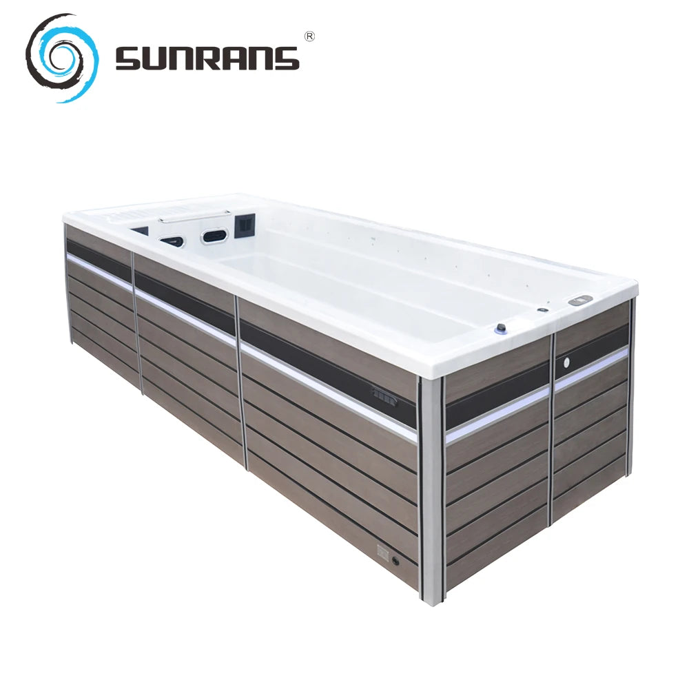 Sunrans Outdoor 5.9M Swim Spa Pool with Pool Propeller Balboa Control Swim Spa Acrylic Endless Pools